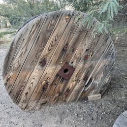 Large Wooden Cable Spool