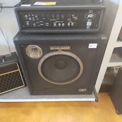 Peavy Max 450 Bass Amplifier With Behringer Sub