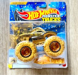 Hot Wheels Monster Trucks Shark Wreak Golden Edition 2026 1:64 NEW SEALED