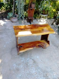 One of a kind plant stand red cedar