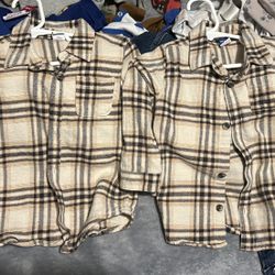 Ola Navy 18-24 Months Boys Long Sleeve Plaid Shirts