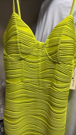 Bright yellow dress