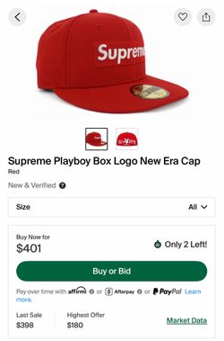 Supreme Playboy Box Logo New Era Cap