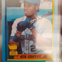 Ken Griffey Top Star Rookie Card Ultra Rare Left Hand Arm With The Blood Stain Scar
