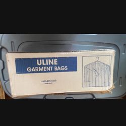 Open Uline Box garment Bags