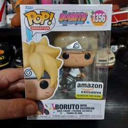 Brand New Boruto Rasengan #1356 Funko Pop Amazon Exclusive Glows In Dark..