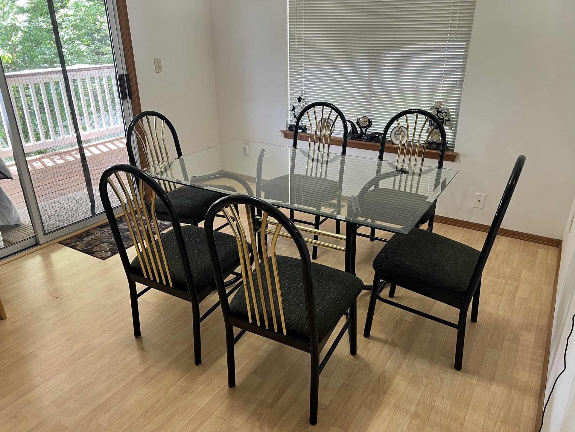 7- Piece Dining Table And Chairs Set For 4-6
