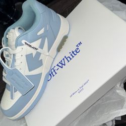 White/Light Blue Out Of Office 