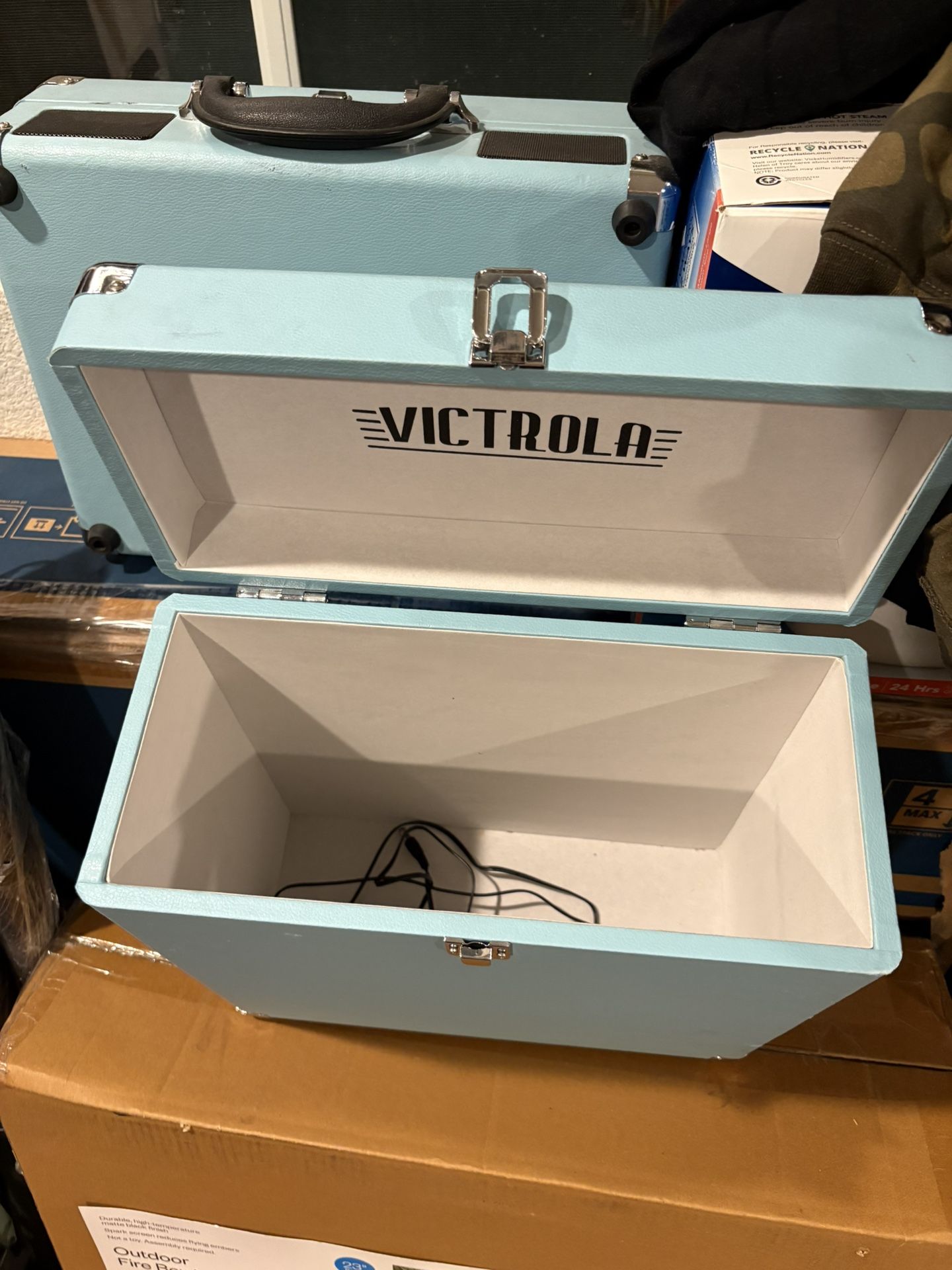 Vinyl Record Player And Vinyl Case