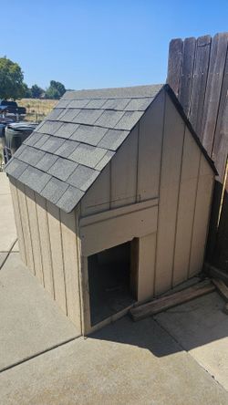 Custom built large dog house