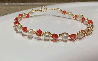  ⸻  ✨ Handmade Elegant Beaded Bracelet ✨
