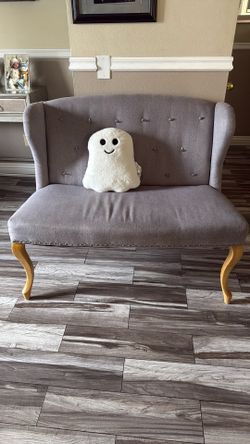 small grey couch