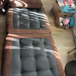 armchair turns into a sofa. 