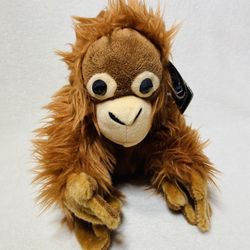 9” NWT Wild Republic Orangutan Plush Fuzzy Cuddly Ape Plush