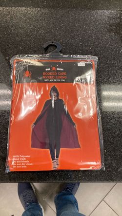 Boo Crew Hooded Cape with red lining