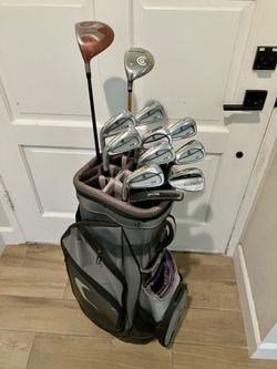 Left Handed Cleveland & TaylorMade Golf Clubs Set