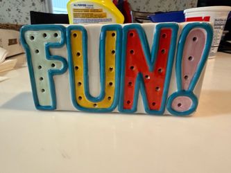Decorating sign with light