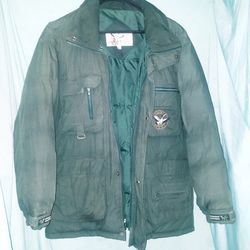 Green Super Warm Triple F.A.T. Goose Down Filled Heavy Winter Coat Mens Size  XL