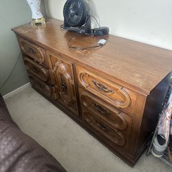 Real Wood Dresser And Night Stand 
