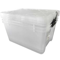 Transparent Storage Containers/See Through Plastic Totes 