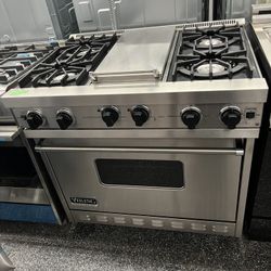 Viking Professional 36” Range Stove Gas 4 Burners Griddle