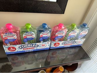 Fubbles Bubbles (2) 3 packs 64 fl oz each bottle New sealed packages