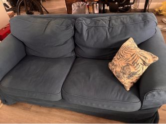 Blue love seat