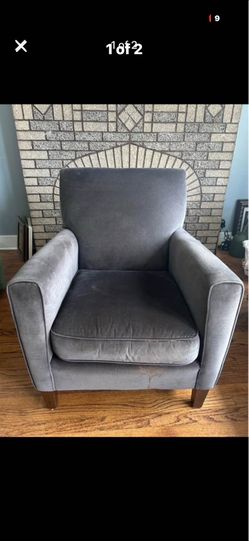 Grey sofa chair