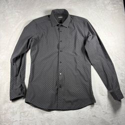 Teren Designs Men’s M Gray Daily Driver Long Sleeve Shirt Geometric Bamboo#6A