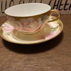 $15- French Limoge Cup And Saucer