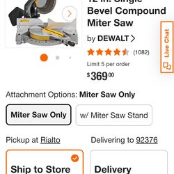 New 12in dewalt miter saw
