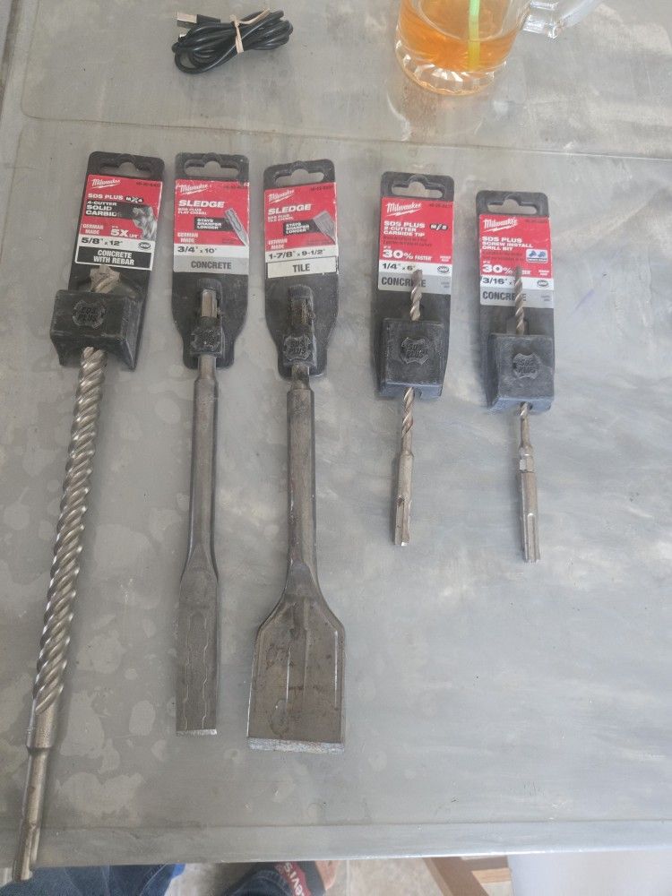 Hammer Drill Bits Chisels And Tile Chisel