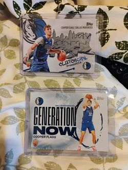 2- COOPER FLAGG  TOPP ROOKIE INSERTS 