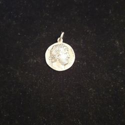 Sterling Silver Ancient Roman Coin Replica Charm 