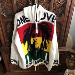 Bob Marley Sweater/jacket (Never Worn)