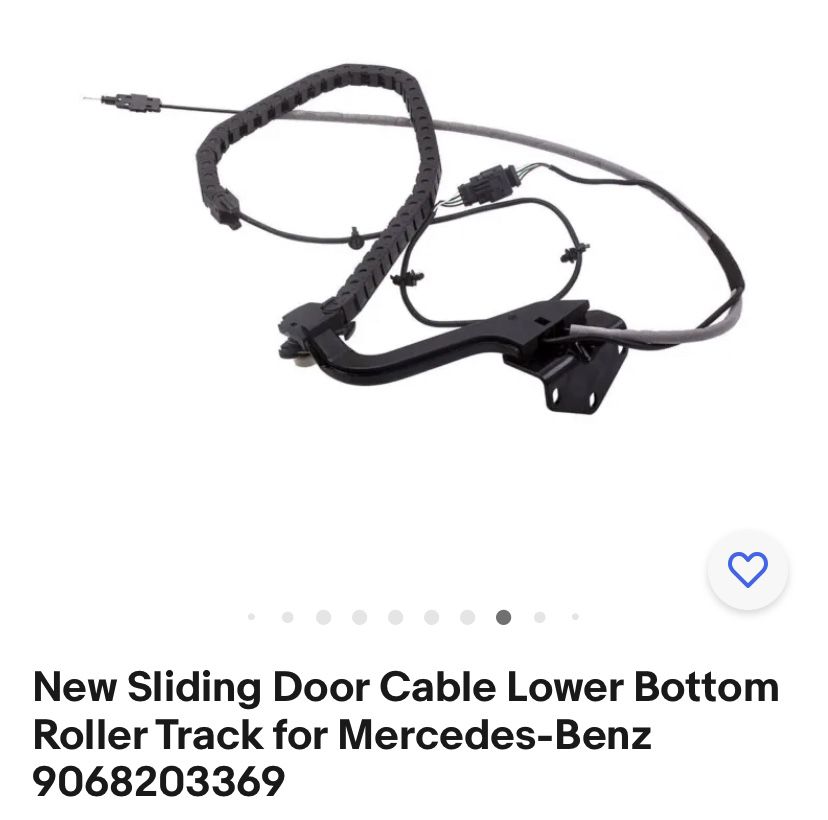 2007-2019 Sprinter Van Left Sliding Door Cable And Roller Asssembly