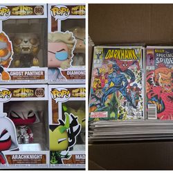 Funko pop and comic book lot