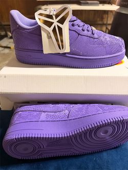 Nike Air Force 1 Low Purple Snakeskin Sneakers
