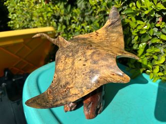 Carved Wooden Stingray