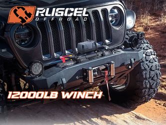 RUGCEL 12,000 lbs Electric Winch – Powerful 6.6HP Motor | Free Shipping Nationwide