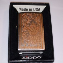 Orange Paisley Marlboro Zippo Lighter 