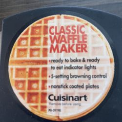 Waffle maker, Cuisinart (new, No Box)