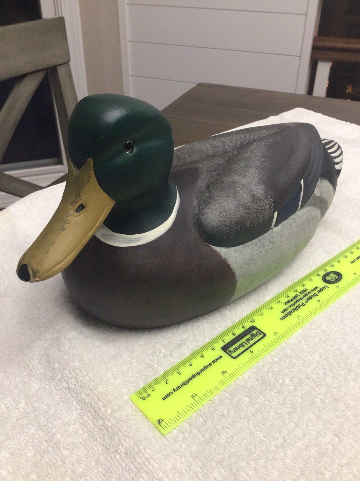 Vintage 1984 Gallery Originals Collection 14” Delaware Mallard by Bob Berry Wood Duck Decoy Glass Eyes