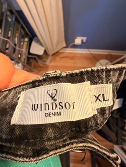 Windsor Black Cargo Jeans size XL