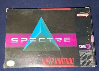 Spectre Super Nintendo SNES Game Box