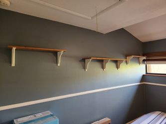 3 SOLID WOOD Wall Shelves