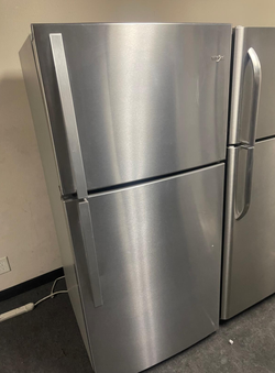Whirlpool Stainless Top Mount Refrigerator w/ Glass Shelves