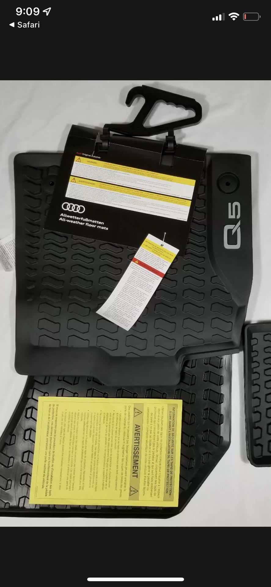 Audi Q5 Front All Weather Floor Matts