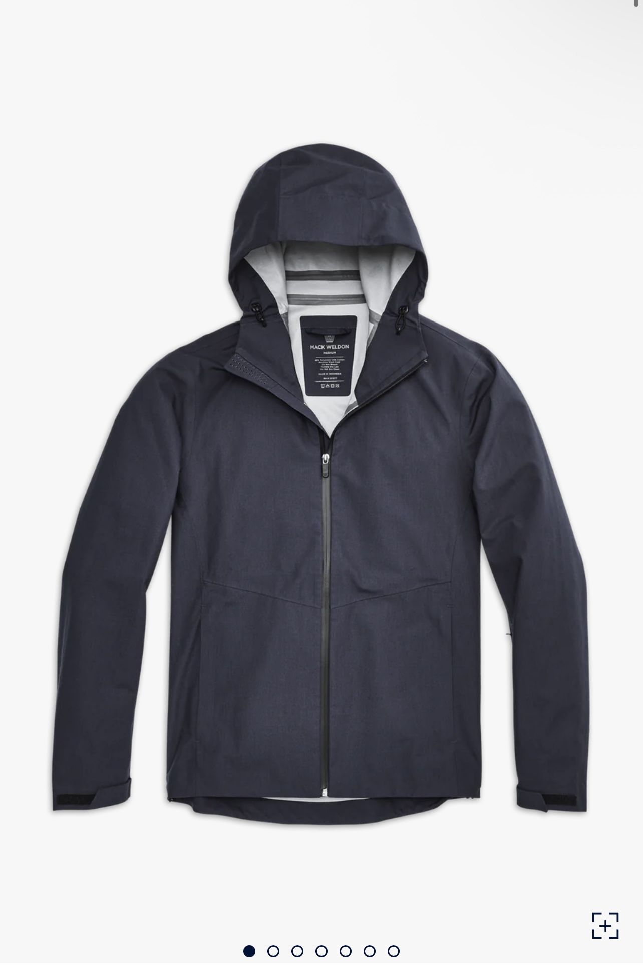 *NWT* Mack Weldon Men's Size L Stormchaser Jacket - Total Eclipse Blue MSRP$198