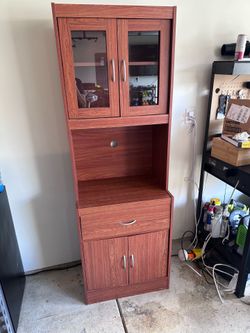 Kitchen Hutch / Microwave Cabinet $75 OBO￼
